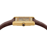 Emporio Armani Gianni T-Bar Brown Dial Brown Leather Strap Watch for Women - AR11705 Authentic Buy Shop Now