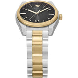 Emporio Armani Antonio Black Dial Two Tone Steel Strap Watch for Men - AR11715 Authentic Buy Shop Now