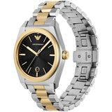 Emporio Armani Antonio Black Dial Two Tone Steel Strap Watch for Men - AR11715 Authentic Buy Shop Now