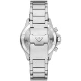 Emporio Armani World Explorer Black Dial Silver Steel Strap Watch for Men - AR11739 Authentic Buy Shop Now
