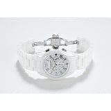 Emporio Armani Chronograph Ceramic White Dial Watch For Women - AR1403 Authentic Buy Shop Now