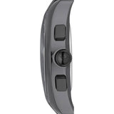 Emporio Armani Valente Large Chronograph Black Dial Black Silicone Strap Watch for Men - AR1430 Authentic Buy Shop Now