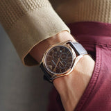 Emporio Armani Chronograph Brown Dial Brown Leather Strap Watch For Men - AR1701 Authentic Buy Shop Now