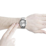 Emporio Armani Classic Quartz Silver Dial Silver Steel Strap Watch For Men - AR1745 Authentic Buy Shop Now