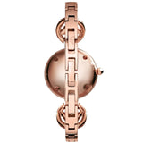 Emporio Armani Retro Quartz Silver Dial Rose Gold Steel Strap Watch For Women - AR1776 Authentic Buy Shop Now