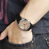 Emporio Armani Valente Chronograph Brown Dial Brown Leather Strap Watch For Men - AR1785 Authentic Buy Shop Now