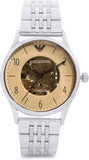 Emporio Armani Meccanico Multicolor Dial Silver Steel Strap Watch For Men - AR1922 Authentic Buy Shop Now