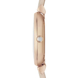 Emporio Armani Gianni T Bar Quartz White Dial Beige Leather Strap Watch For Women - AR1927 Authentic Buy Shop Now