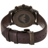 Emporio Armani Retro Chronograph Brown Dial Brown Leather Strap Watch for Men - AR1932 Authentic Buy Shop Now