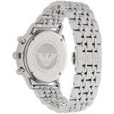 Emporio Armani Chonograph SIlver Dial Silver Steel Strap Watch For Men - AR1933 Authentic Buy Shop Now