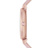 Emporio Armani Gianni T Bar Mother Of Pearl Pink Dial Pink Leather Strap Watch For Women - AR1958 Authentic Buy Shop Now