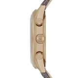 Emporio Armani Zeta Chronograph Brown Dial Gray Fabric Strap Watch for Men - AR1976 Authentic Buy Shop Now
