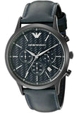 Emporio Armani Renato Chronograph Quartz Blue Dial Blue Leather Strap Watch For Men - AR2481 Authentic Buy Shop Now
