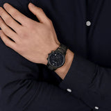 Emporio Armani Renato Chronograph Quartz Blue Dial Grey Steel Strap Watch For Men - AR2505 Authentic Buy Shop Now