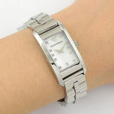 Emporio Armani Donna Mother Of Pearl White Dial Silver Steel Strap Watch for Women - AR3167 Authentic Buy Shop Now