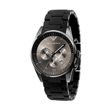 Emporio Armani Sportivo Chronograph Black Dial Black Stainless Steel Watch For Men - AR5889 Authentic Buy Shop Now