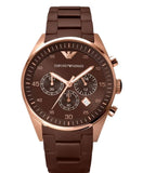 Emporio Armani Sport Chronograph Brown Dial Brown Stainless Steel Watch For Men - AR5890 Authentic Buy Shop Now