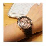 Emporio Armani Sportivo Chronograph Brown Dial Brown Silicone Strap Watch For Men - AR5891 Authentic Buy Shop Now