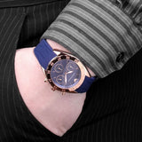 Emporio Armani Sportivo Chronograph Blue Dial Blue Silicone Strap Watch for Women - AR5939 Authentic Buy Shop Now