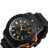 Emporio Armani Sportivo Quartz Black Dial Black Silicone Strap Watch For Men - AR5969 Authentic Buy Shop Now