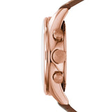 Emporio Armani Sportivo Chronograph White Dial Brown Leather Strap Watch For Men - AR5996 Authentic Buy Shop Now