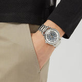 Emporio Armani Meccanico Automatic Silver Dial Silver Steel Strap Watch for Men - AR60006 Authentic Buy Shop Now