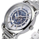 Emporio Armani Meccanico Automatic Silver Dial Silver Steel Strap Watch for Men - AR60006 Authentic Buy Shop Now