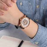 Emporio Armani Luigi Skeleton Silver Dial Black Leather Strap Watch For Men - AR60007 Authentic Buy Shop Now