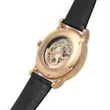 Emporio Armani Luigi Skeleton Silver Dial Black Leather Strap Watch For Men - AR60007 Authentic Buy Shop Now