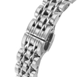Emporio Armani Gianni T-Bar Automatic Silver Dial Silver Steel Strap Watch For Women - AR60022 Authentic Buy Shop Now