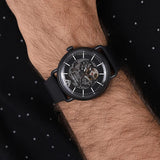 Emporio Armani Aviator Chronograph Black Dial Black Leather Strap Watch For Men - AR60028 Authentic Buy Shop Now