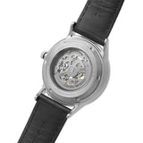 Emporio Armani Meccanico Skeleton Automatic Black Dial Black Leather Strap Watch for Men - AR60038 Authentic Buy Shop Now