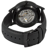 Emporio Armani Meccanico Automatic Black Dial Black Leather Strap Watch For Men - AR60042 Authentic Buy Shop Now