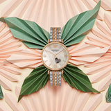 Emporio Armani Meccanico Automatic Mother of Pearl Dial Two Tone Steel Strap Watch For Women - AR60049 Authentic Buy Shop Now
