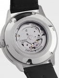 Emporio Armani Renato Chronograph Automatic Black Dial Black Leather Strap Watch For Men - AR60051 Authentic Buy Shop Now