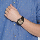 Emporio Armani Delta Chronograph Brown Dial Brown Leather Strap Dial Watch For Men - AR6055 Authentic Buy Shop Now