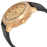 Emporio Armani Sportivo Chronograph Gold Dial Brown Leather Strap Watch for Men - AR6062 Authentic Buy Shop Now
