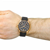 Emporio Armani Sigma Chronograph Black Dial Black SIlicon Strap Watch For Men - AR6066 Authentic Buy Shop Now