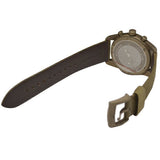 Emporio Armani Sportivo Chronograph Silver Dial Brown Leather Strap Watch For Men - AR6076 Authentic Buy Shop Now