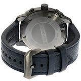 Emporio Armani Sportivo Chronograph Silver Dial Blue Leather Strap Watch for Men - AR6086 Authentic Buy Shop Now
