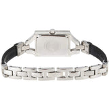 Emporio Armani Chiara Analog Silver Dial Black Leather Strap Watch For Women - AR7372 Authentic Buy Shop Now