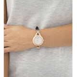 Emporio Armani Chiara Silver Dial Brown Leather Strap Watch for Women - AR7431 Authentic Buy Shop Now