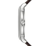 Emporio Armani Kappa Quartz White Dial Brown Leather Strap Watch For Men - AR80006 Authentic Buy Shop Now