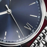 Emporio Armani Kappa Quartz Blue Dial Silver Steel Strap Watch For Men - AR80010 Authentic Buy Shop Now