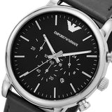 Emporio Armani Dress Analog Black Dial Black Leather Strap Watch For Men - AR8029 Authentic Buy Shop Now