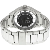 Armani Exchange Hampton Chronograph Black Dial Silver Steel Strap Watch For Men - AX2179 Authentic Buy Shop Now