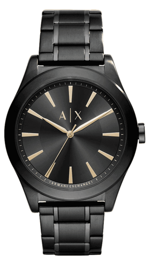 Armani Exchange Nico Analog Black Dial Black Steel Strap Watch For Men - AX7102 Authentic Buy Shop Now