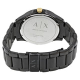 Armani Exchange Hampton Chronograph Black Dial Black Steel Strap Watch For Men - AX2121 Authentic Buy Shop Now