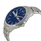 Armani Exchange Hampton Chronograph Blue Dial Silver Steel Strap Watch For Men - AX2132 Authentic Buy Shop Now