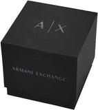 Armani Exchange The Driver Chronograph Black Dial Silver Steel Strap Watch For Men - AX1612 Authentic Buy Shop Now